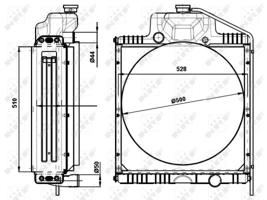 Radiador NRF 54095