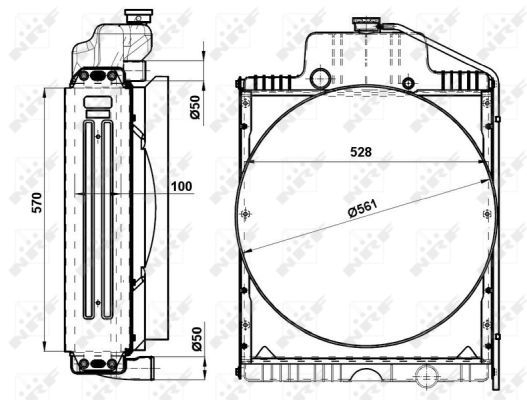 Radiador NRF 54096