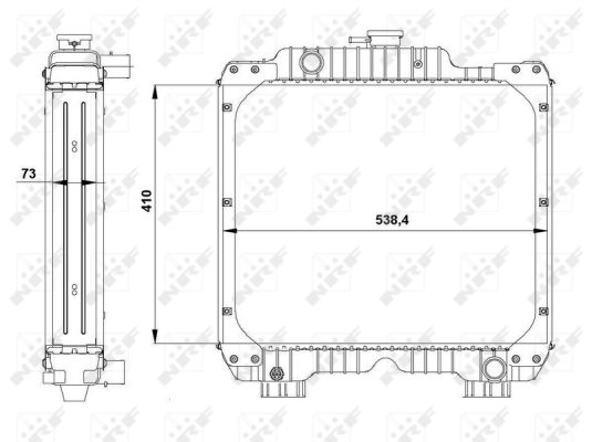 Radiador NRF 54099