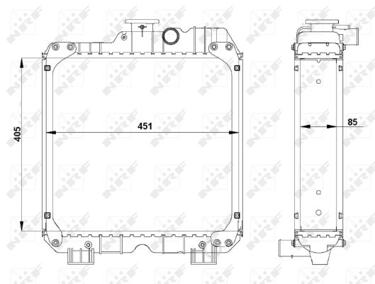 Radiador NRF 54100