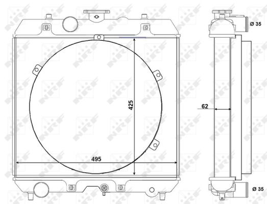 Radiador NRF 54103