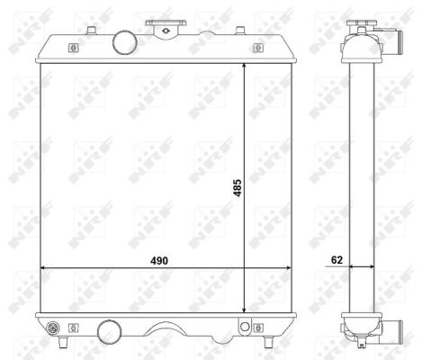 Radiador NRF 54104