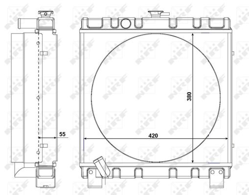 Radiador NRF 54105