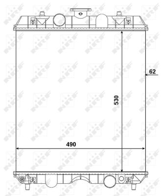 Radiador NRF 54106