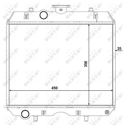 Radiador NRF 54107