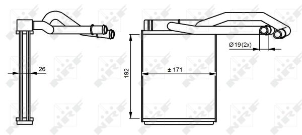 Intercambiador de calor NRF 54290