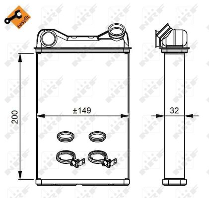 Intercambiador de calor NRF 54292