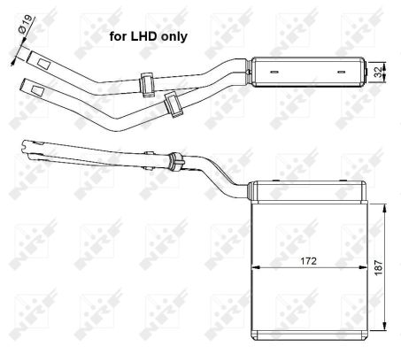 Intercambiador de calor NRF 54303