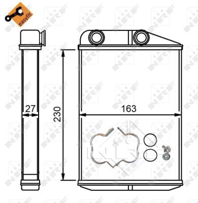 Intercambiador de calor NRF 54309