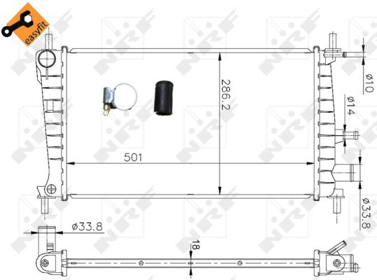 Radiador NRF 54666