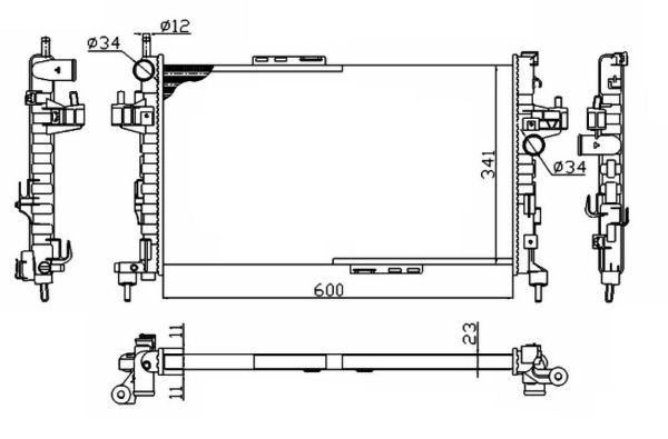 Radiador NRF 54753A