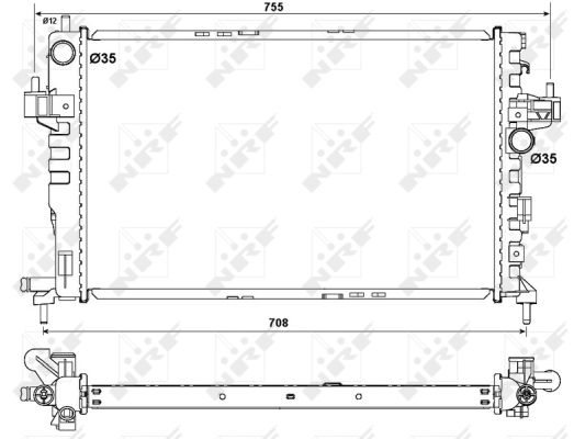 Radiador NRF 54753