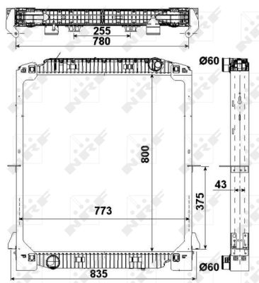 Radiador NRF 549567