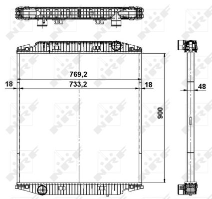 Radiador NRF 549568