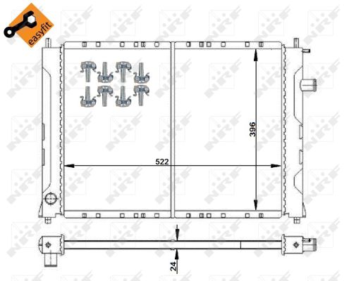 Radiador NRF 55326