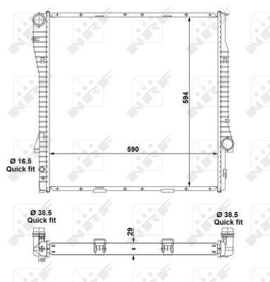 Radiador NRF 55329