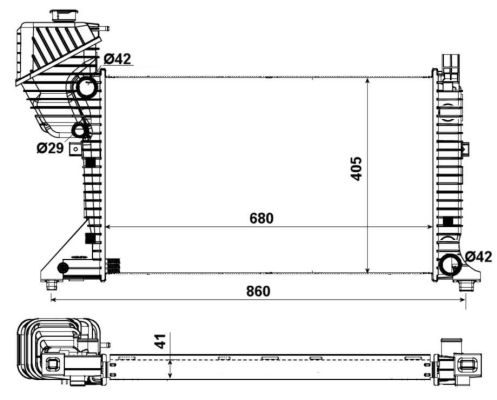 Radiador NRF 55348A