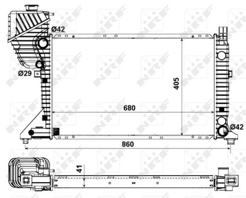 Radiador NRF 55348