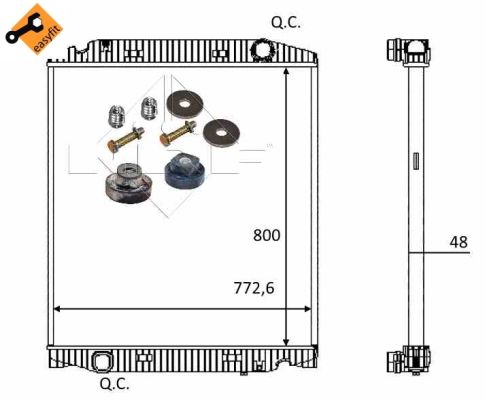 Radiador NRF 559567