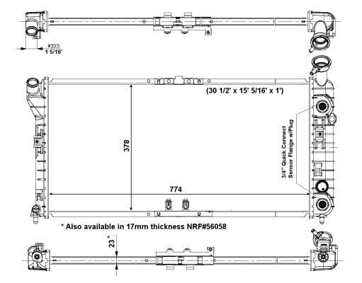 Radiador NRF 56004