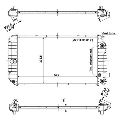 Radiador NRF 56007