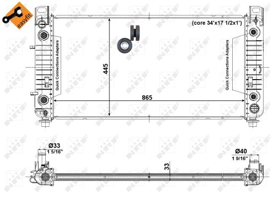 Radiador NRF 56008