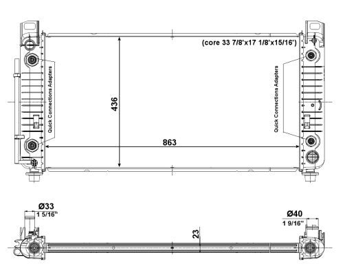 Radiador NRF 56009