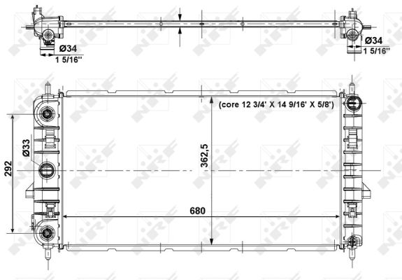 Radiador NRF 56014