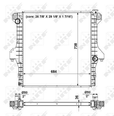 Radiador NRF 56025