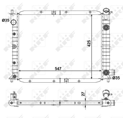 Radiador NRF 56028