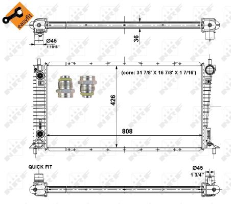 Radiador NRF 56030