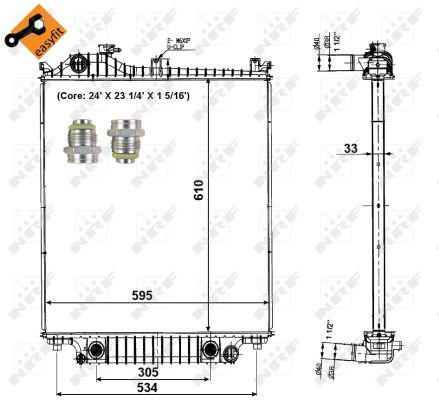 Radiador NRF 56032