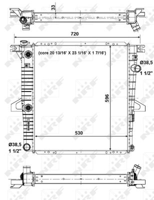 Radiador NRF 56033