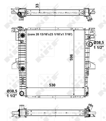 Radiador NRF 56034