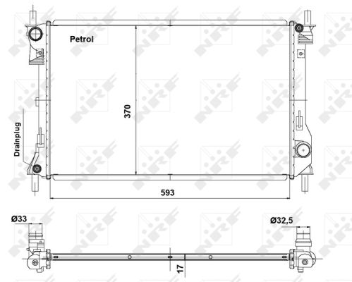 Radiador NRF 56041