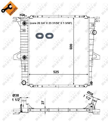 Radiador NRF 56044