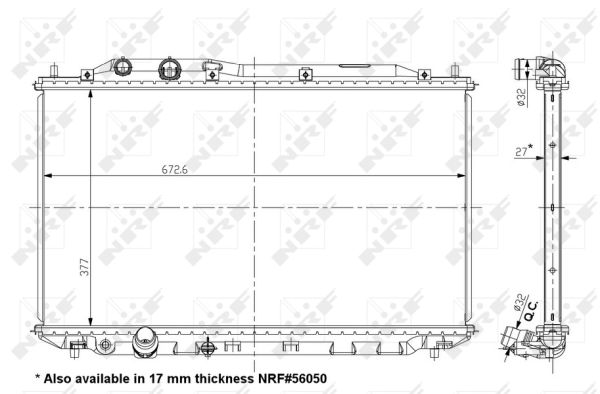 Radiador NRF 56049