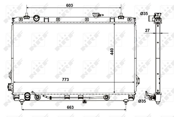 Radiador NRF 56056