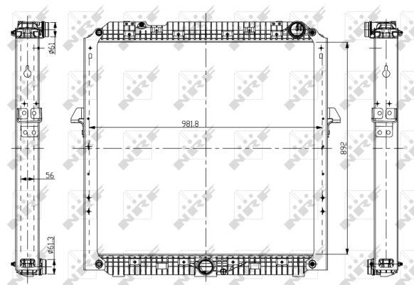 Radiador NRF 56067