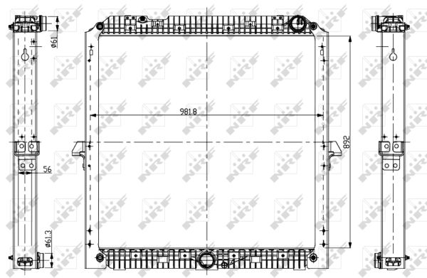 Radiador NRF 56068