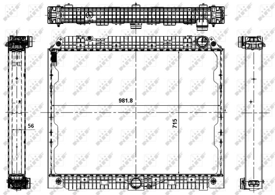 Radiador NRF 56070