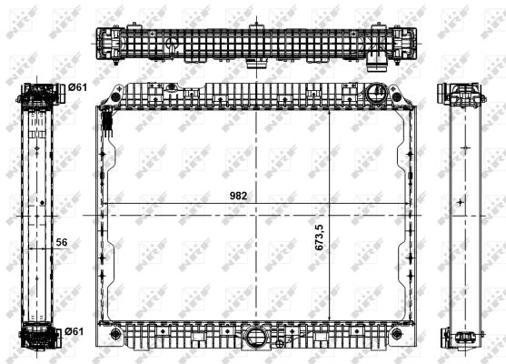Radiador NRF 56071