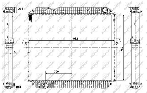 Radiador NRF 56072