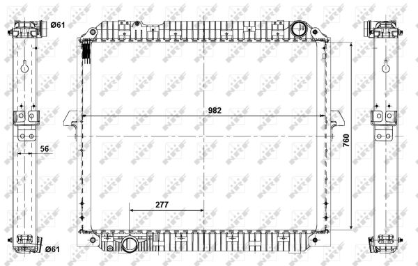 Radiador NRF 56073