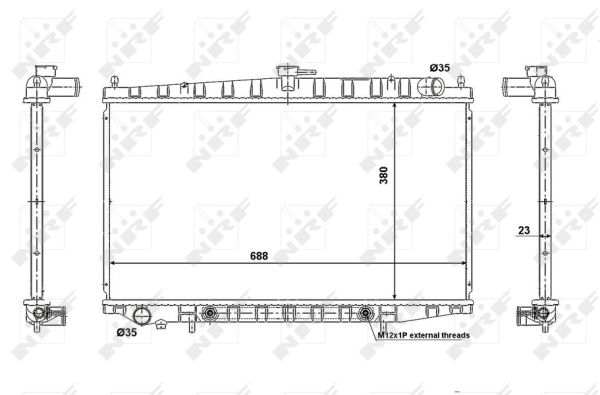 Radiador NRF 56079