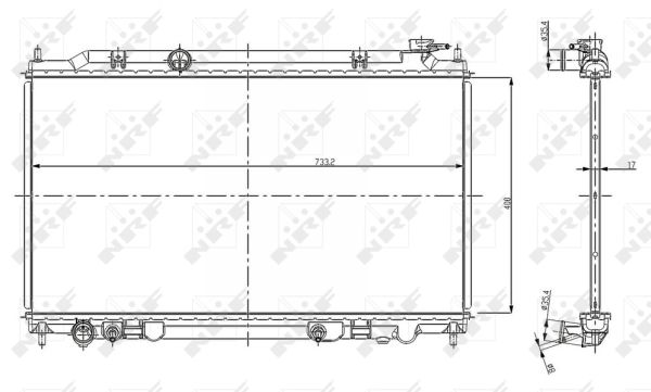 Radiador NRF 56080