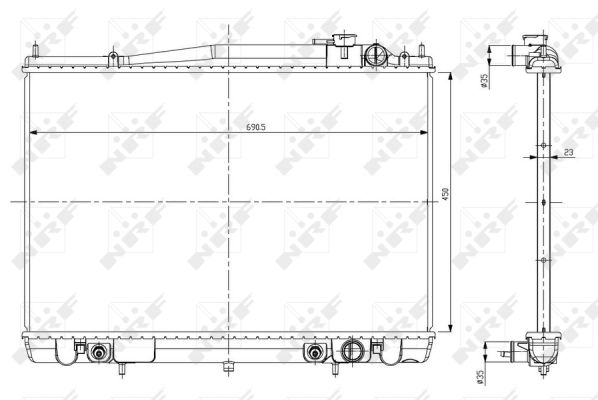 Radiador NRF 56084