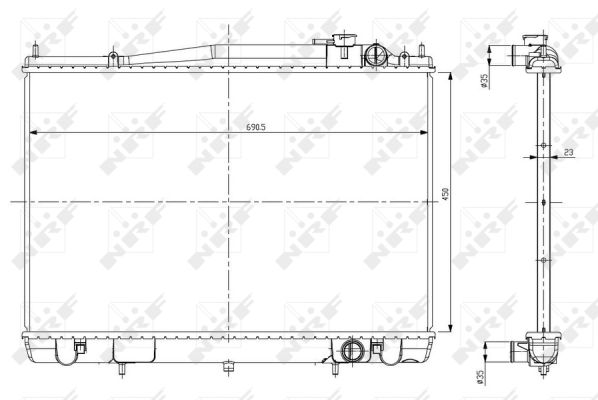 Radiador NRF 56085