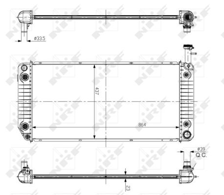 Radiador NRF 56093