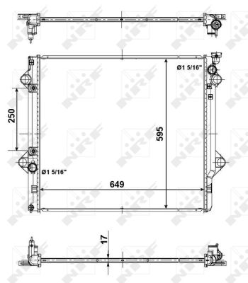 Radiador NRF 56104